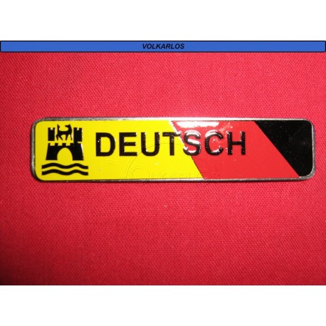 EMBLEMA PLACA CH "DEUTSCH"