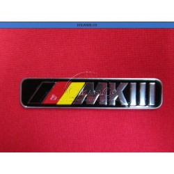 EMBLEMA PLACA CH "MKIII" FONDO NEGRO