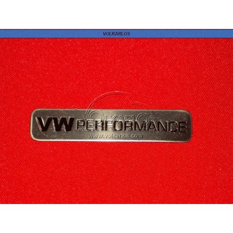 EMBLEMA PLACA CH "VW PERFORMANCE"