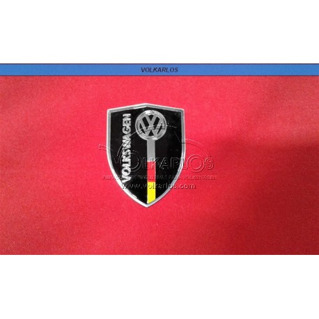 EMBLEMA PLACA ESCUDO "VOLKSWAGEN NEGRO"