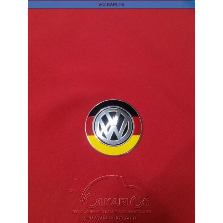 EMBLEMA PLACA RDA. CONICA "VW 3 COLORES"