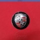 EMBLEMA PLACA RDA. CONICA "PORSCHE" NEGRO