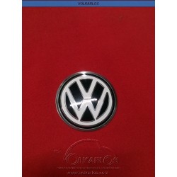 EMBLEMA PLACA RDA. CONICA "VW BCO"