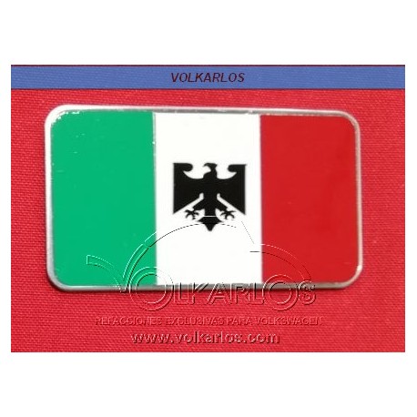 EMBLEMA PLACA RECTANGULAR "BANDERA MEXICO"