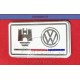 EMBLEMA PLACA RECTANGULAR "CASTILLO VW BCO"