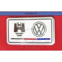 EMBLEMA PLACA RECTANGULAR "CASTILLO VW BCO"