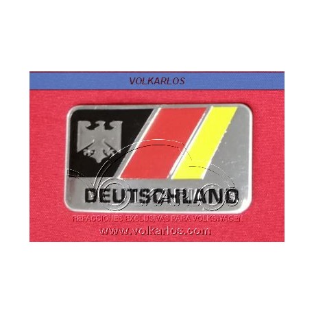 EMBLEMA PLACA RECTANGULAR "DEUTSCHLAND"