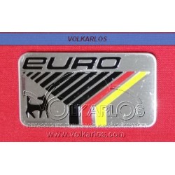 EMBLEMA PLACA RECTANGULAR "EURO"