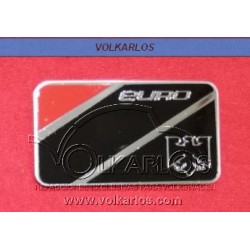 EMBLEMA PLACA RECTANGULAR "EURO"