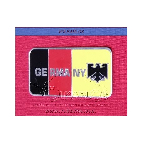 EMBLEMA PLACA RECTANGULAR "GERMANY"