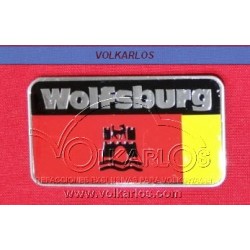 EMBLEMA PLACA RECTANGULAR "WOLFSBURG"