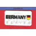 EMBLEMA PLACA RECTANGULAR "GERMANY BCO"