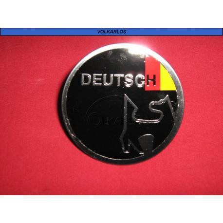 EMBLEMA PLACA REDONDA "DEUTSCH"