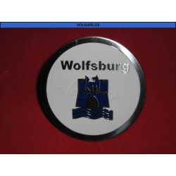 EMBLEMA PLACA REDONDA "WOLFSBURG BLANCA"